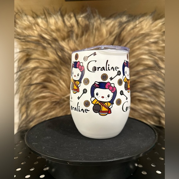 NIB-Coraline&Hello Kitty Collab 12oz Insulated Tumbler - Picture 7 of 7
